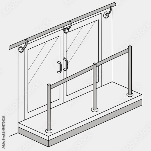 Glass Partition Hardware Fittings Modern Office