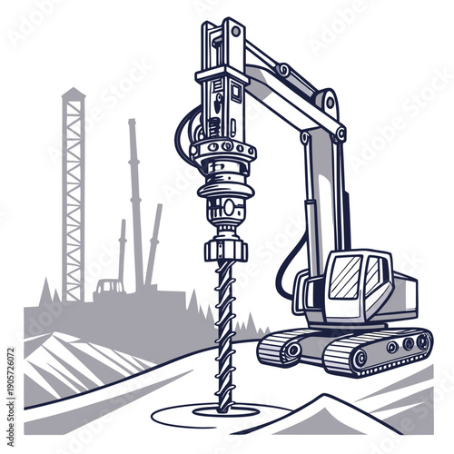 Construction Drilling Machine, Heavy Duty Equipment