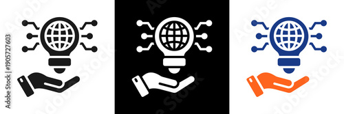 Modernization Icon Set Glyph Vector Illustration