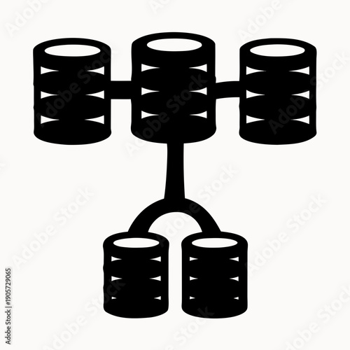 Modern industrial equipment with cylindrical components and connectors