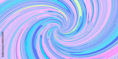 Abstract colorful spiral background with a blue liquid swirl and digital motion vortex pattern design for a vibrant wallpaper backdrop