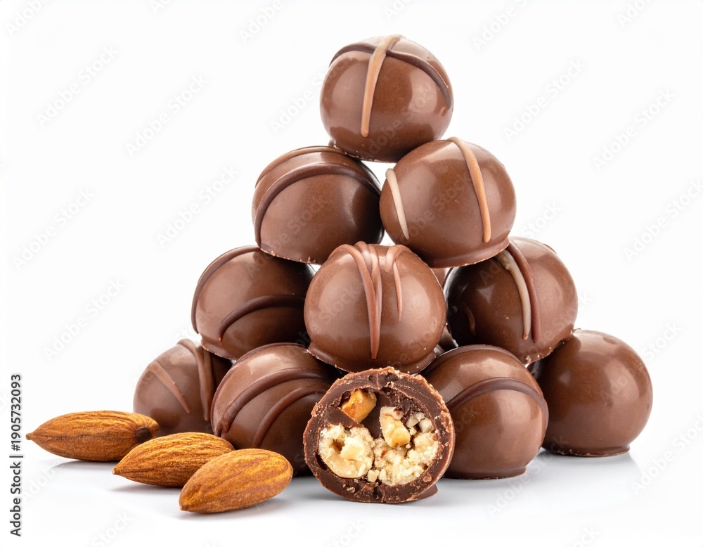Fototapeta premium chocolate and nuts cookies
