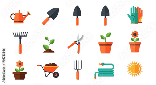 Gardening Tools and Accessories Collection.