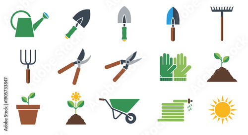 Gardening Tools and Accessories Collection.