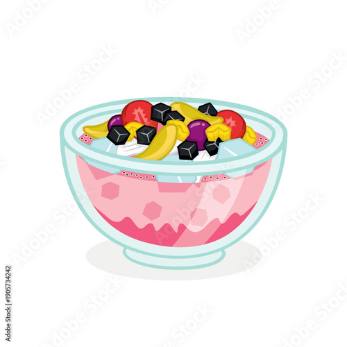 Colorful Fruit Dessert Bowl called Es Campur