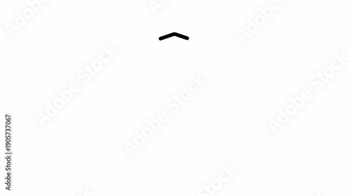 AI Ethics and Safety Icon, Minimalist Outline, Drawing Line Reveal, 4K Transparent Background