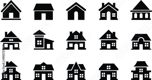 Collection of black house with varied architectural styles and window modern house traditional house