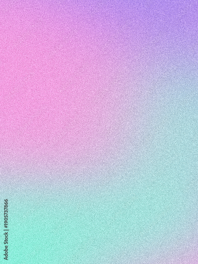 Fototapeta premium Pastel gradient grainy background with soft pink blue green