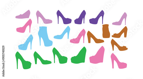 A range of fashionable high heels for women  Great for dressing up any outfit!  Step out in style with these heels