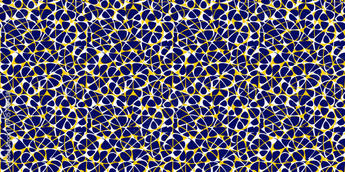 Wallpaper Mural Unique seamless abstract geometric pattern, vibrant palette, overlapping shapes, bold lines, for avant-garde apparel, digital art, creative visuals Torontodigital.ca