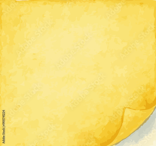 Vector watercolor illustration of a sticky note