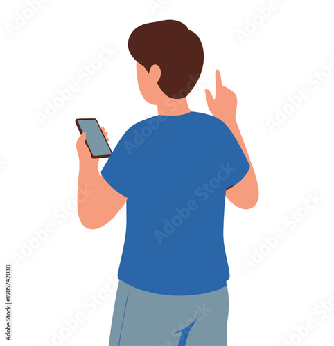 Person using a smartphone to view delivery details for an online order, showing the order status as out for delivery, illustrating digital tracking for logistics and ecommerce applications.