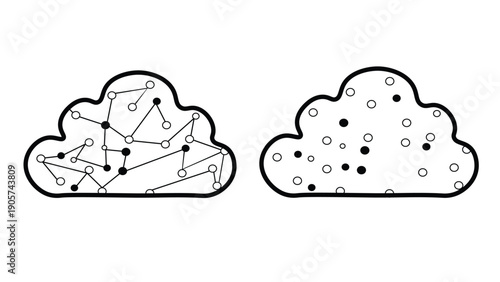 Cloud Storage With Files And Folders Icon Representing Document Sync, File Backup, Collaborative Workflows And Secure Archive Solutions Vector Illustration