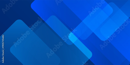 Modern blue background with glowing geometric lines. Modern blue gradient square shape design. Futuristic technology concept. Suit for brochure modern abstract simple