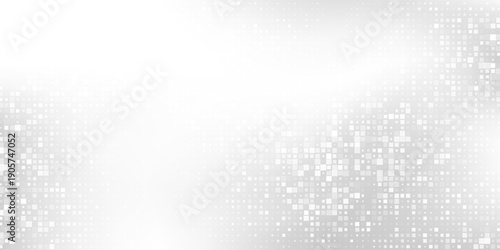 Modern transparant silver dot abstract foil background with metal mirror texture. Chrome gradient surface with light art