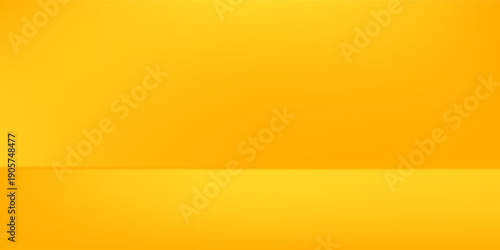 Abstract yellow background abstract with Gradient in empty room studio  Yellow empty room studio gradient used for background  yellow background studio modern abstract simple
