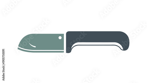 Minimalist kitchen knife graphic