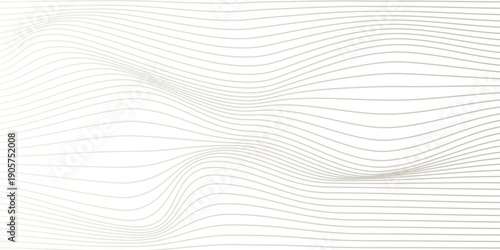 Abstract Gold Wave Pattern Thin Curved Lines modern model