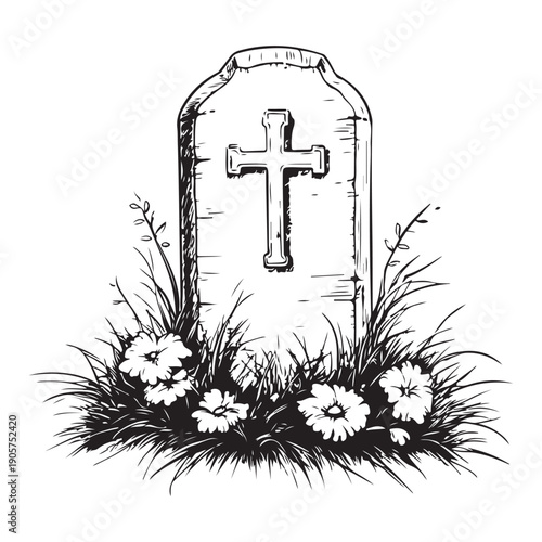 Set of grave tomb silhouette vector design big pack of illustration