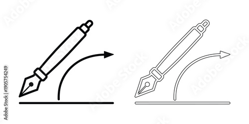 vector illustration of a pencil drawing