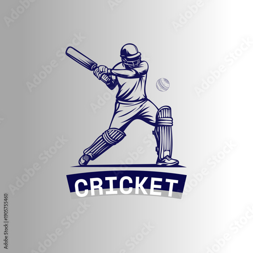 illustration of batsman playing cricket championship sports 2026