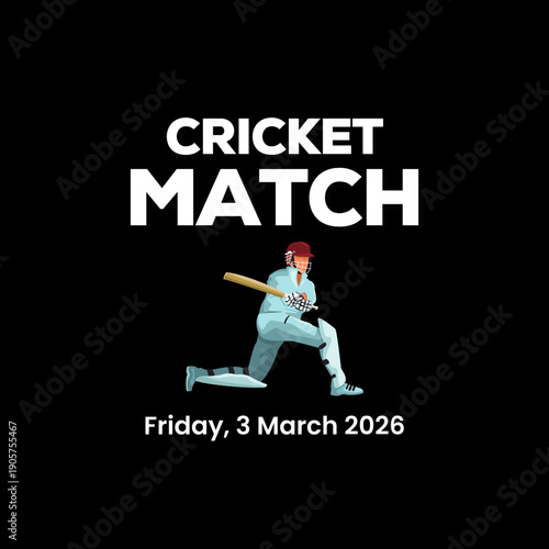 illustration of batsman playing cricket championship sports 2026