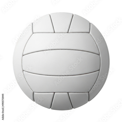 Wallpaper Mural A white volleyball with black seams on a white background is depicted. isolated on transparent background Torontodigital.ca