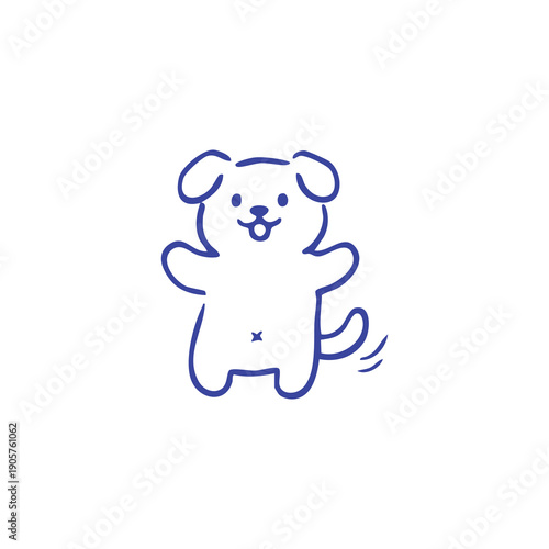 Happy Dog Illustration