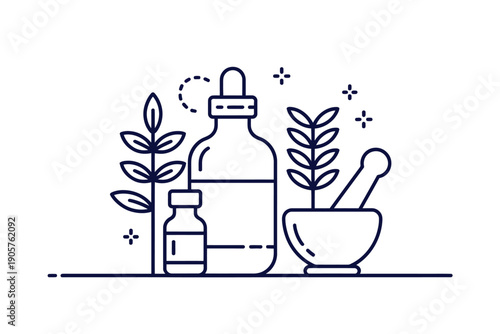 Natural remedies and herbal ingredients for holistic wellness and alternative medicine.