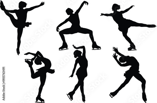 Silhouette of Figure Skater