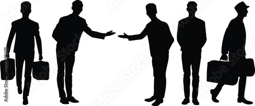 silhouettes of Bellboy