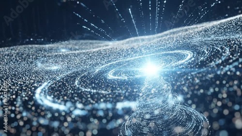 Abstract Data Visualization - A Dynamic Display of Information Flow.