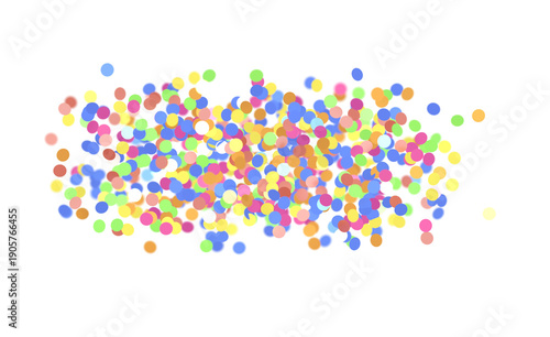 Bright and joyful confetti explosion on a clean white backdrop, perfect for birthdays, parties, and festive designs. Add