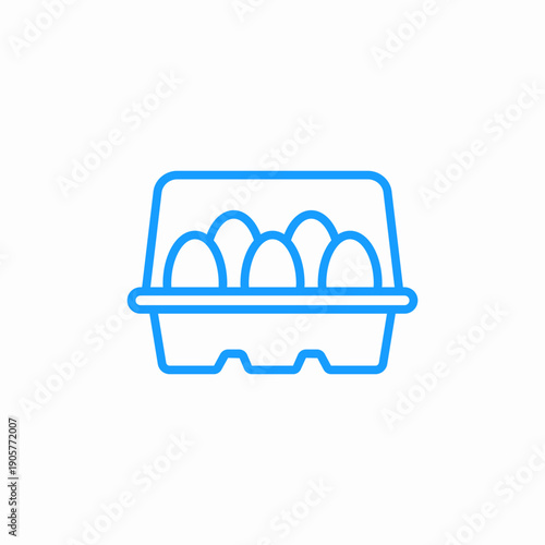 pack of eggs icon sign vector