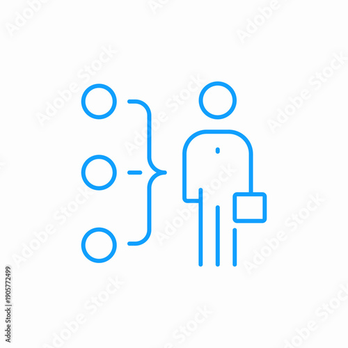 person options selection icon sign vector