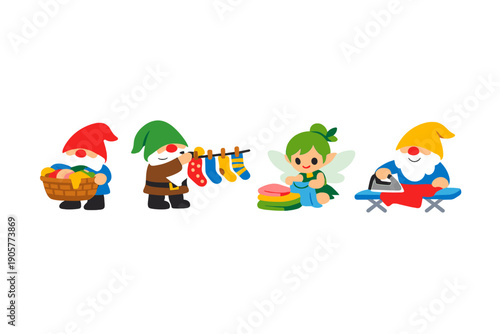 Household chores icon set. Featuring cleaning, laundry, ironing, washing, dusting, organizing, tidying, folding, and more.