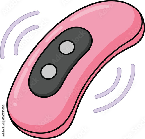 Trendy Pink Vibrating Massage Device for Relaxation and Stress Relief