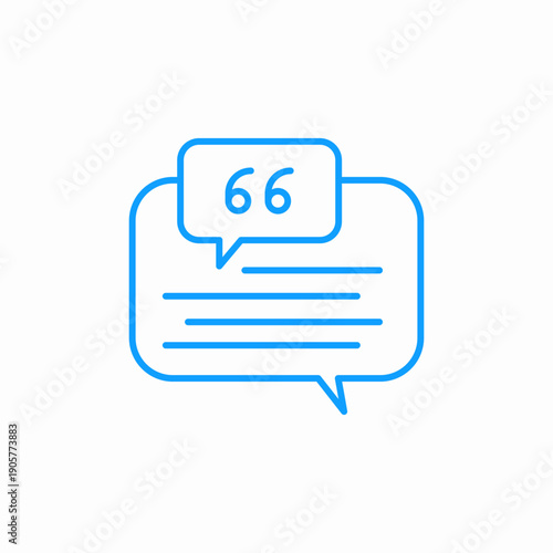 speech bubble comments icon sign vector