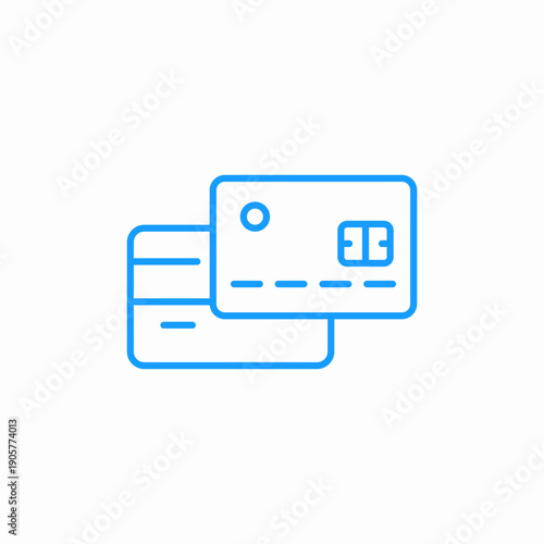stacked credit cards icon sign vector