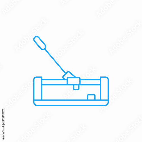 tile cutter tool icon sign vector