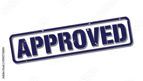 Approval Stamp of Agreement: A bold, blue APPROVED stamp signifies a formal seal of agreement and acceptance. This emblematic graphic embodies clarity and decisiveness.