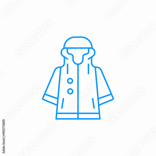 winter coat jacket icon sign vector