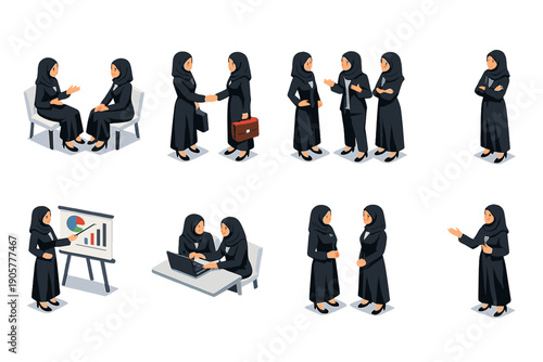 Business and Communication Icons Set. Featuring meetings, presentations, teamwork, negotiation, expertise, strategies, and dialogue.