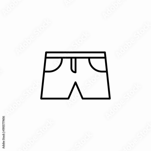 summer beach shorts icon sign vector