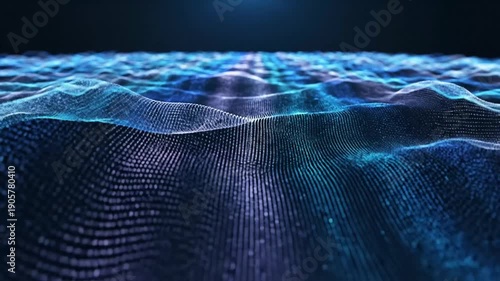 Abstract Digital Waveform Background - A Mesmerizing Display of Data.