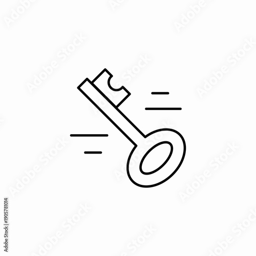fast access key icon sign vector