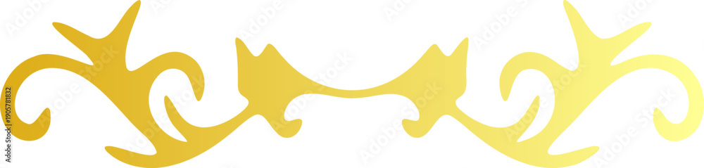 Obraz premium Hand drawn ornament arrow shape element