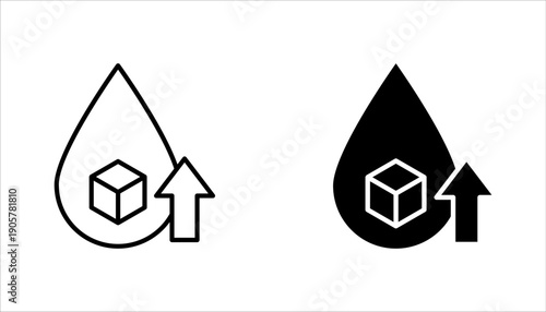 blood sugar icon set. linear style sign for mobile concept and web design vector illutration on white background