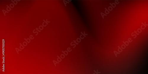 Studio red gradient bg. Red empty room. Limbo texture wallpaper. Product podium banner. Luxury royal elegant display. Silk interior decor mockup. Realistic vector background illustration, EPS 10