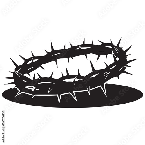 Dramatic crown of thorns symbolizing sacrifice and faith